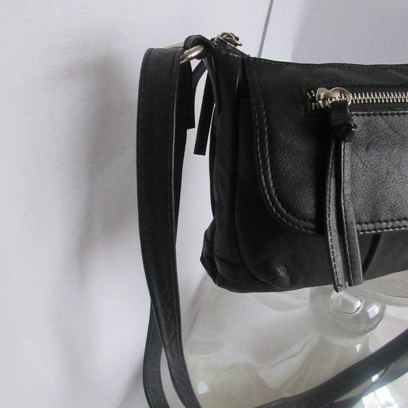 COPY - Great American Leather Work Black Shoulder Lining Bag Zipped - Picture 4 of 11